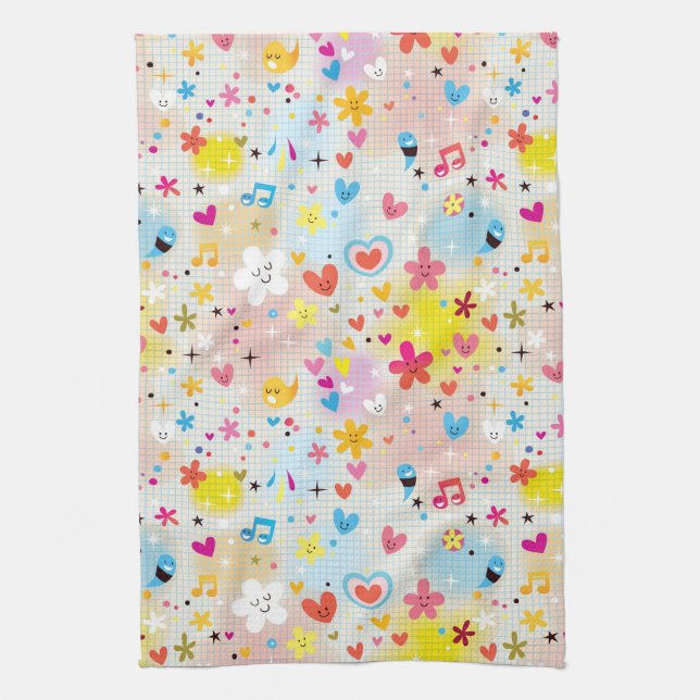 fun cartoon pattern towel (Vertical)