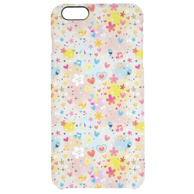 fun cartoon pattern uncommon iPhone case (Back)