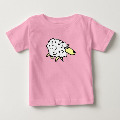 Fun Cartoon Sheep Baby T_Shirt