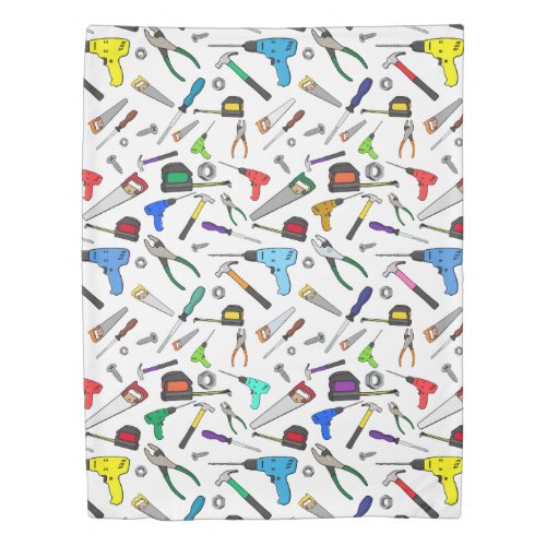 Fun Cartoon Tools Hardware Illustration Pattern Duvet Cover