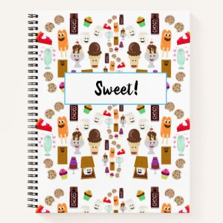 Fun Cartoon Treats Dessert Pattern