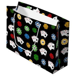 Fun Casino gambling pattern party gift bag