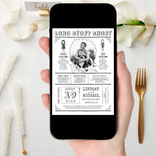 Fun Casual and Cute Save the Date Photo (Front Digital)