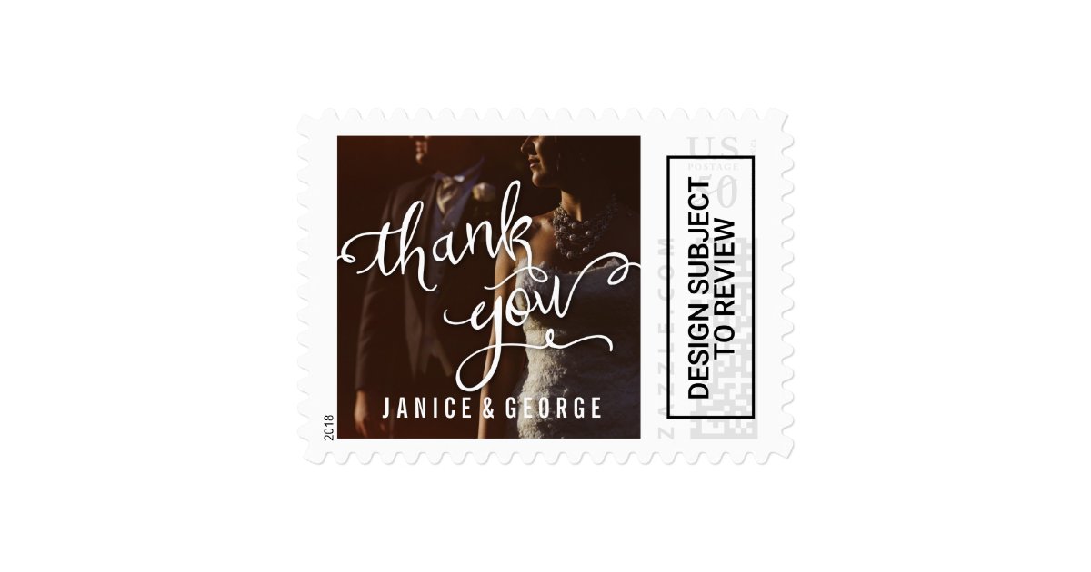 Fun Casual Photo Thank You Postage Stamps | Zazzle.com