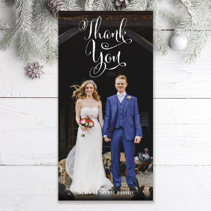 Fun Casual Wedding Photo Thank You Card