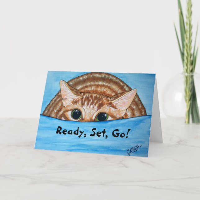 Fun Cat Birthday Card (Front)