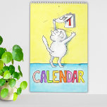 Fun Cat Calendar<br><div class="desc">Add some fun to your work or personal space with this cute cat calendar. Every month has a new fun cat drawing.</div>