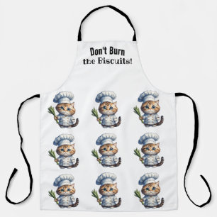 Fun Cat Chef All-Over Print Apron