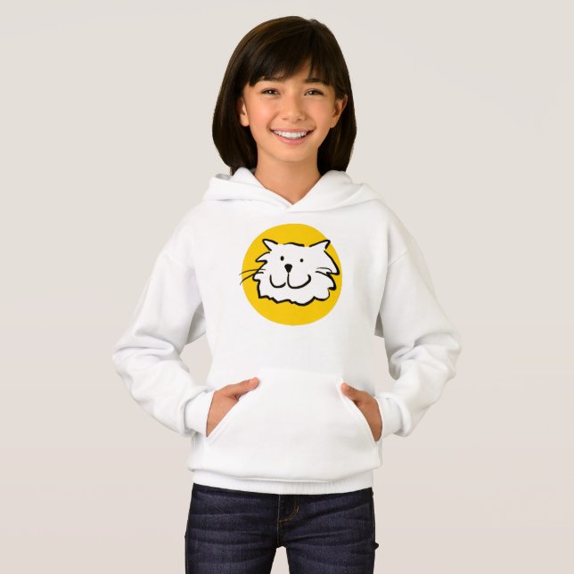 Fun Cat Design Motif decoration Hoodie (Front Full)