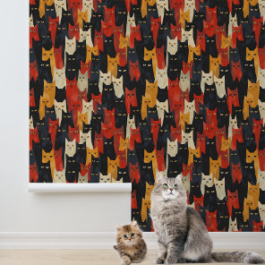 Fun Cat Faces Wallpaper