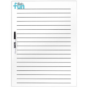 Fun Cat Lined Dry Erase Activity Board