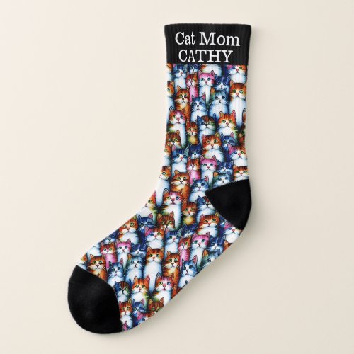 Fun Cat Mom Socks