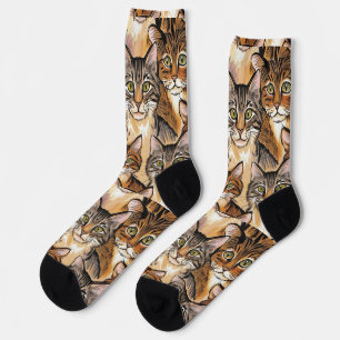 Fun Cat Print Socks - Perfect for Cat Lovers!