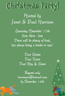 Funny Cute Cat Christmas Invitations Zazzle Fun Cat With Tinsel On Tail Xmas Party Invitations