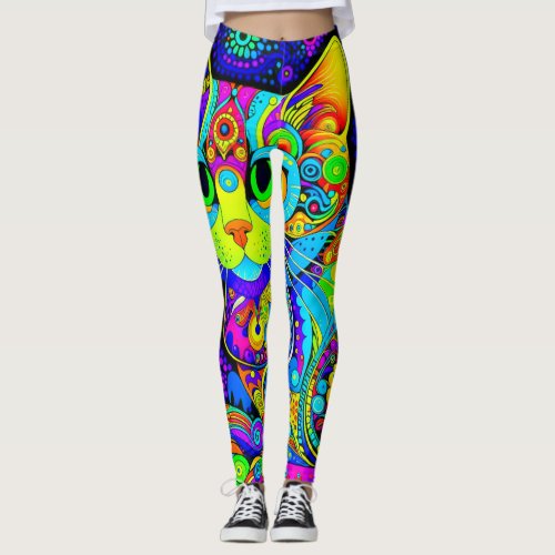 Fun Catnip Stoned Tomcat All-Over-Print Leggings