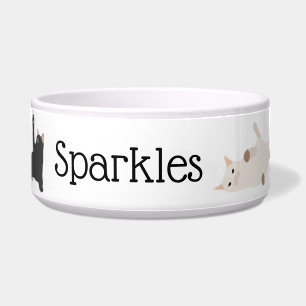 Fun Cats Personalized Bowl