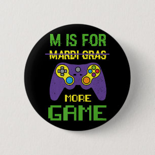 Fun Celebrate Mardi Gras Video Game Controller Gam Button