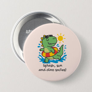 Fun Chapa with Summer Dinosaur for Child Button