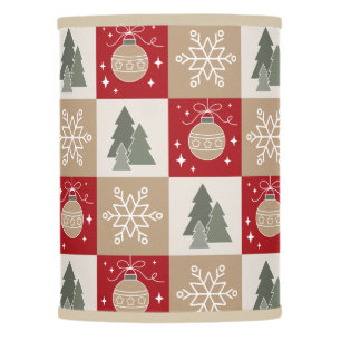 Fun checkered Christmas pattern Lamp Shade
