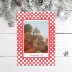 Fun Checkers Holiday Card