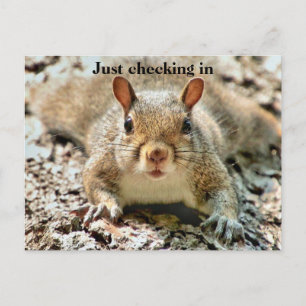 Fun Checking In Postcard