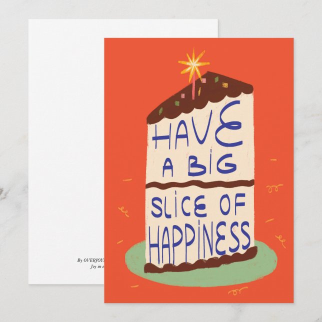 Fun & Cheerful Birthday card (Front/Back)