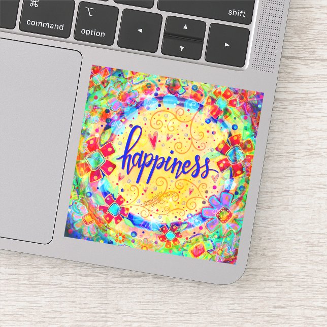 Fun Cheerful Inspiring Happiness Inspirivity Sticker (Detail)