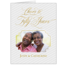 Fun Cheers to Fifty Years 50th Anniversary Photo