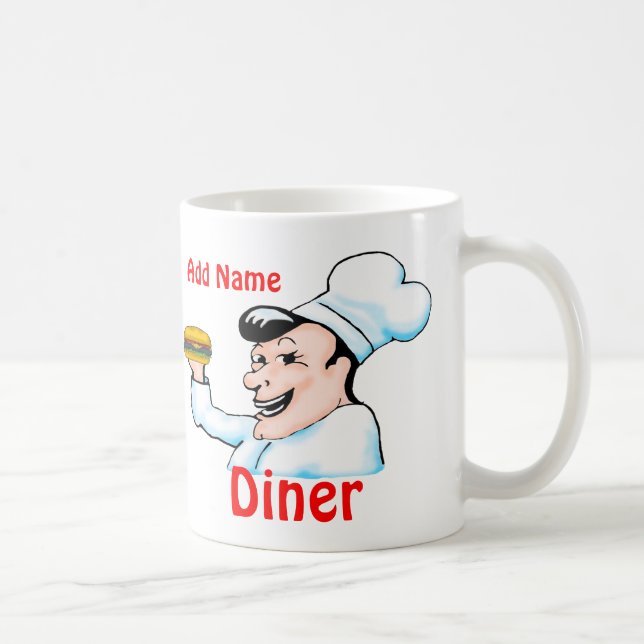Fun Chef Coffee Mug (Customizable) (Right)