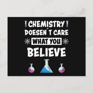 Fun Chemistry Funny Saying Chemist Profession Gift Postcard