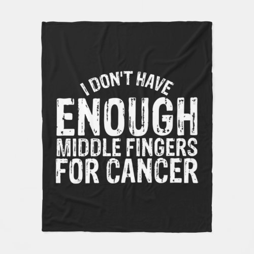 Fun Chemo Chemotherapy Battle Cancer  Fleece Blanket