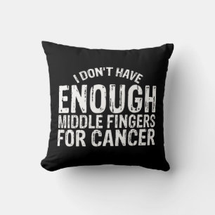 Fun Chemo Chemotherapy Battle Cancer Throw Pillow