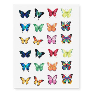 Fun Chic Elegant Unique Butterflies Temporary Tattoos