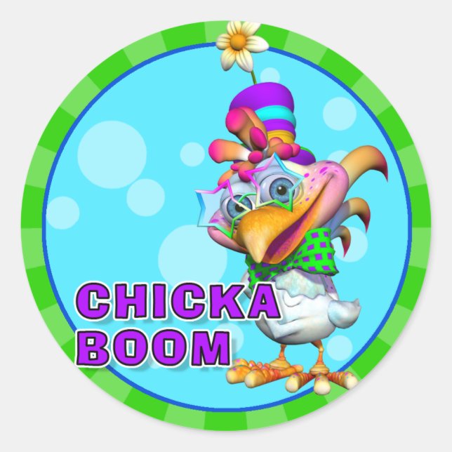 Fun Chickaboom Stickers (Front)