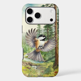 Fun chickadee bird lovers iPhone 17 pro max case
