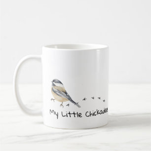 Fun Chickadee Cute little Bird Tracks Mug