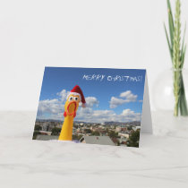 Fun Chicken Christmas Greeting Card! Holiday Card
