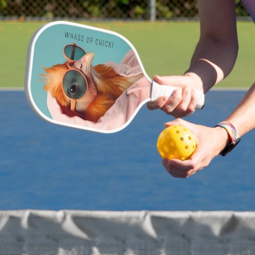 Fun chicken  stylish modern  pickleball paddle