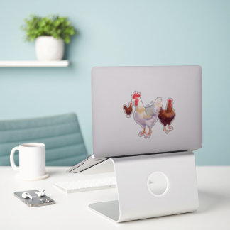 Fun Chicken Trio Sticker