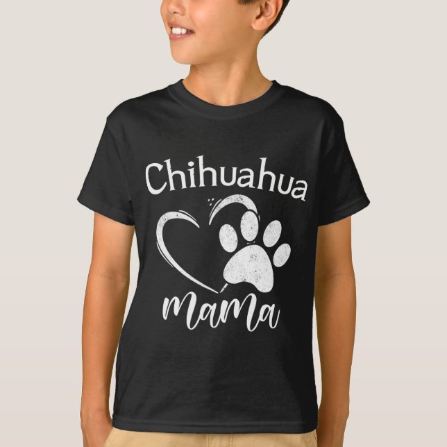 Fun Chihuahua Mama Pet Lover Apparel Dog Chi-chi M T-Shirt (Front)
