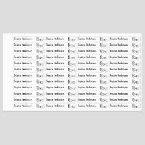Fun Children Biking Bike Word Custom Name Kids' Labels
