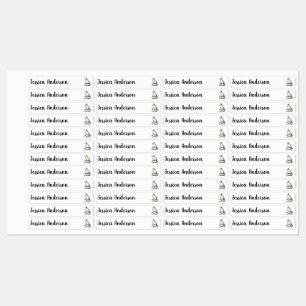 Fun Children Canada Grey Jay Bird Animal Kids' Labels