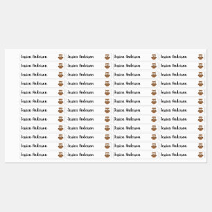 Fun Children Cute Little Owl Bird Nature Art Kids' Labels