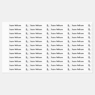 Fun Children Soccer Football Player Custom Name Kids' Labels