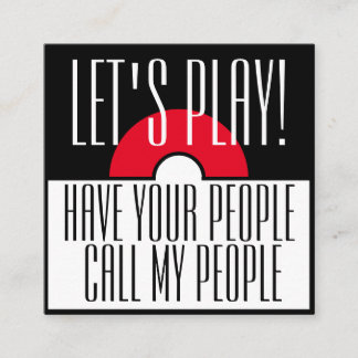 Fun Child's Playdate Square Business Card