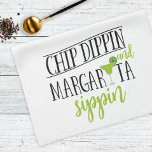 Fun Chip Dippin Margarita Sippin Mexican Food Kitchen Towel<br><div class="desc">Our custom kitchen towel adorned with quote Chip Dippin Margarita Sippin.    View our full line of products in our Zazzle store.</div>