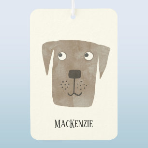 Fun Chocolate Labrador Retriever Dog Personalized Air Freshener