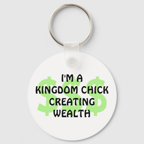 Fun Christian KINGDOM CHICK Entrepreneur Keychain