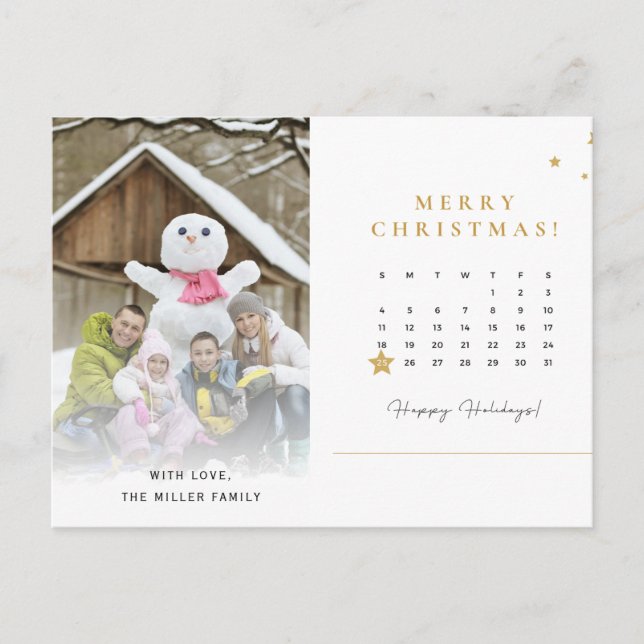 Fun Christmas Card Photo Ideas Postcard (Front)