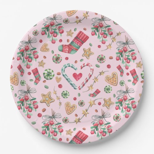 Fun Christmas Cookies and Candies    Paper Plates